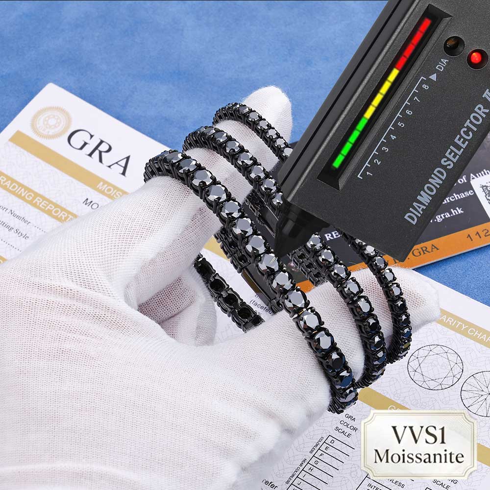 NY Hip Hop 3/4/5mm Iced Out Bl - Street Fashion Jewelry recension och pris